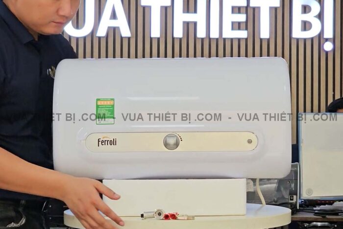 Bình nóng lạnh Ferroli QQ evo 30 AG+ 30L lít ngang gián tiếp 2500w - Ảnh 7