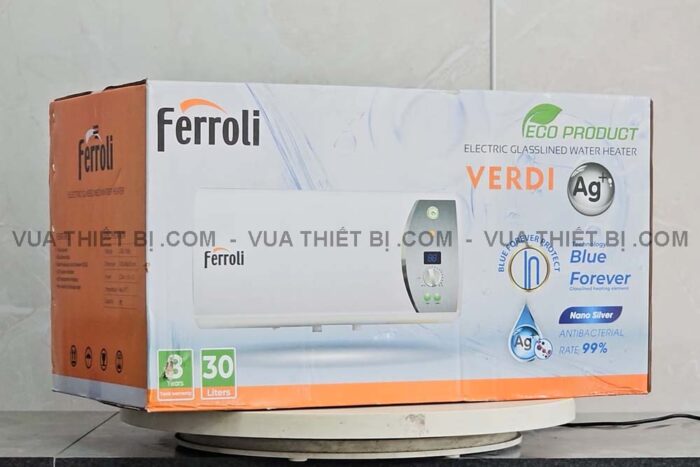 Bình nóng lạnh Ferroli VERDI 20 AG+ 20L lít ngang gián tiếp 2500w - Ảnh 8