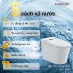 Bồn cầu thông minh CAESAR CA1389H nắp rửa điện tử - Ảnh 5
