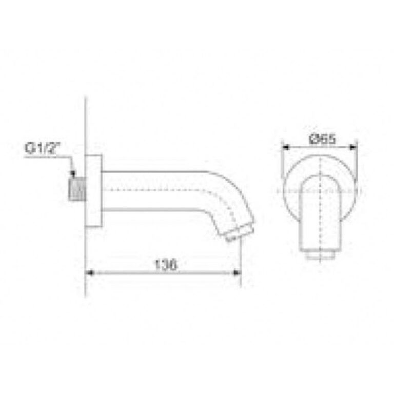 Bản vẽ kỹ thuật Vòi sen âm tường AMERICAN STANDARD WF-9704 Celia