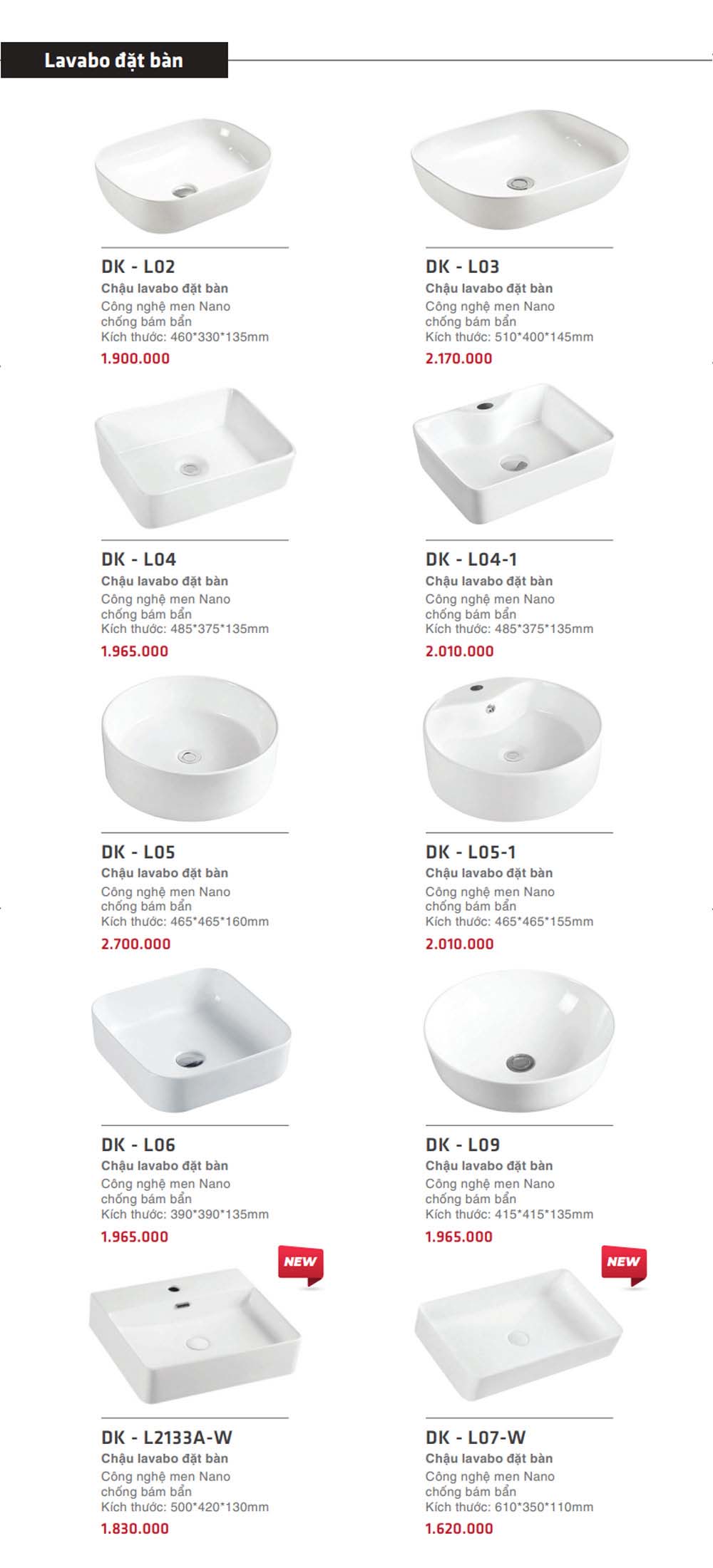 Catalogue DK 2023 Bang gia Thiet bi ve sinh nhap khau 4