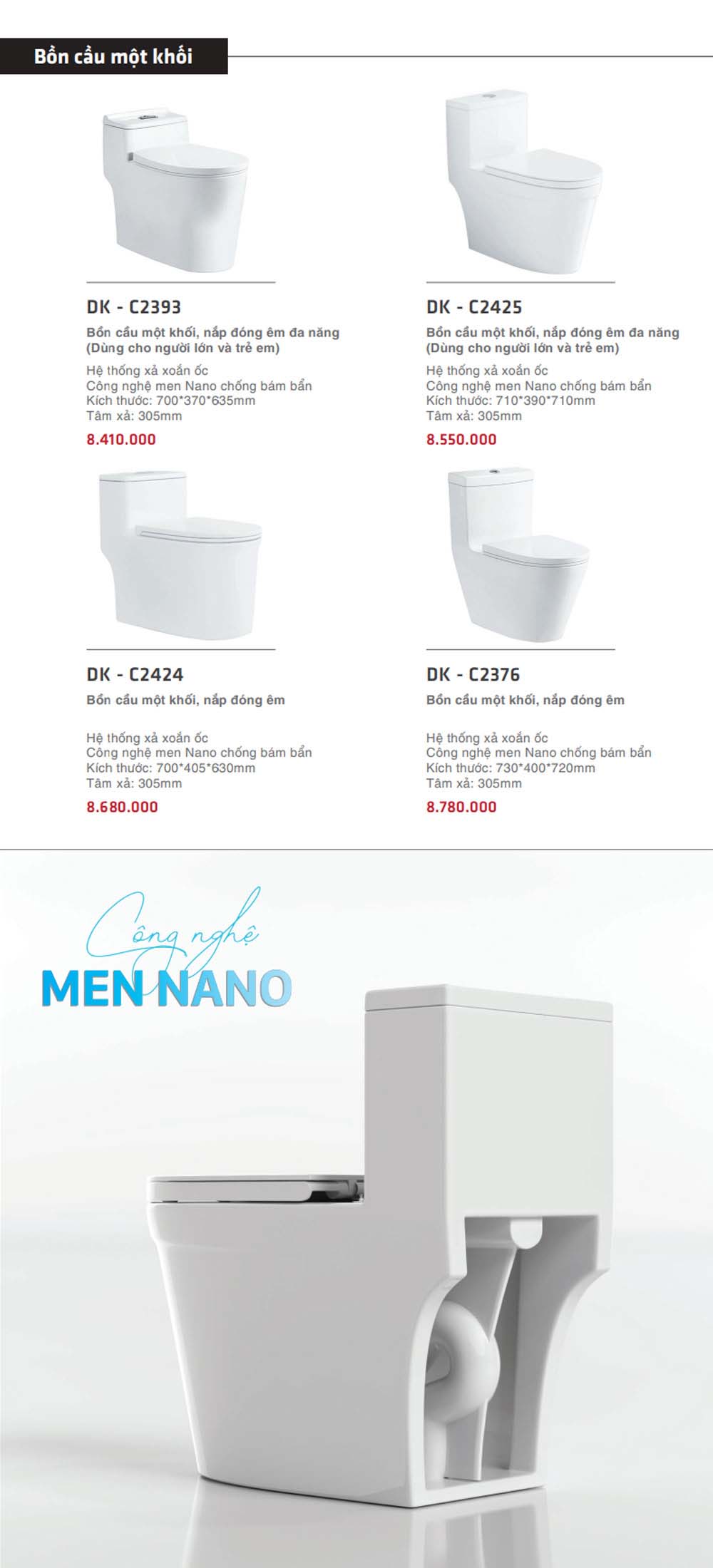 Catalogue DK 2023 Bang gia Thiet bi ve sinh nhap khau 8