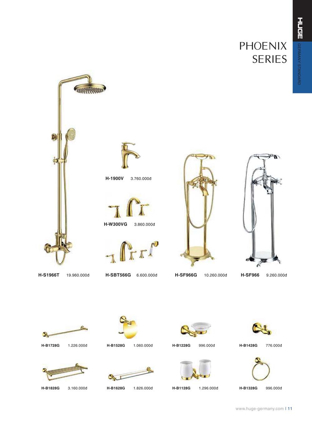 Catalogue HUGE 2023 Bang gia Thiet bi ve sinh nhap khau 11