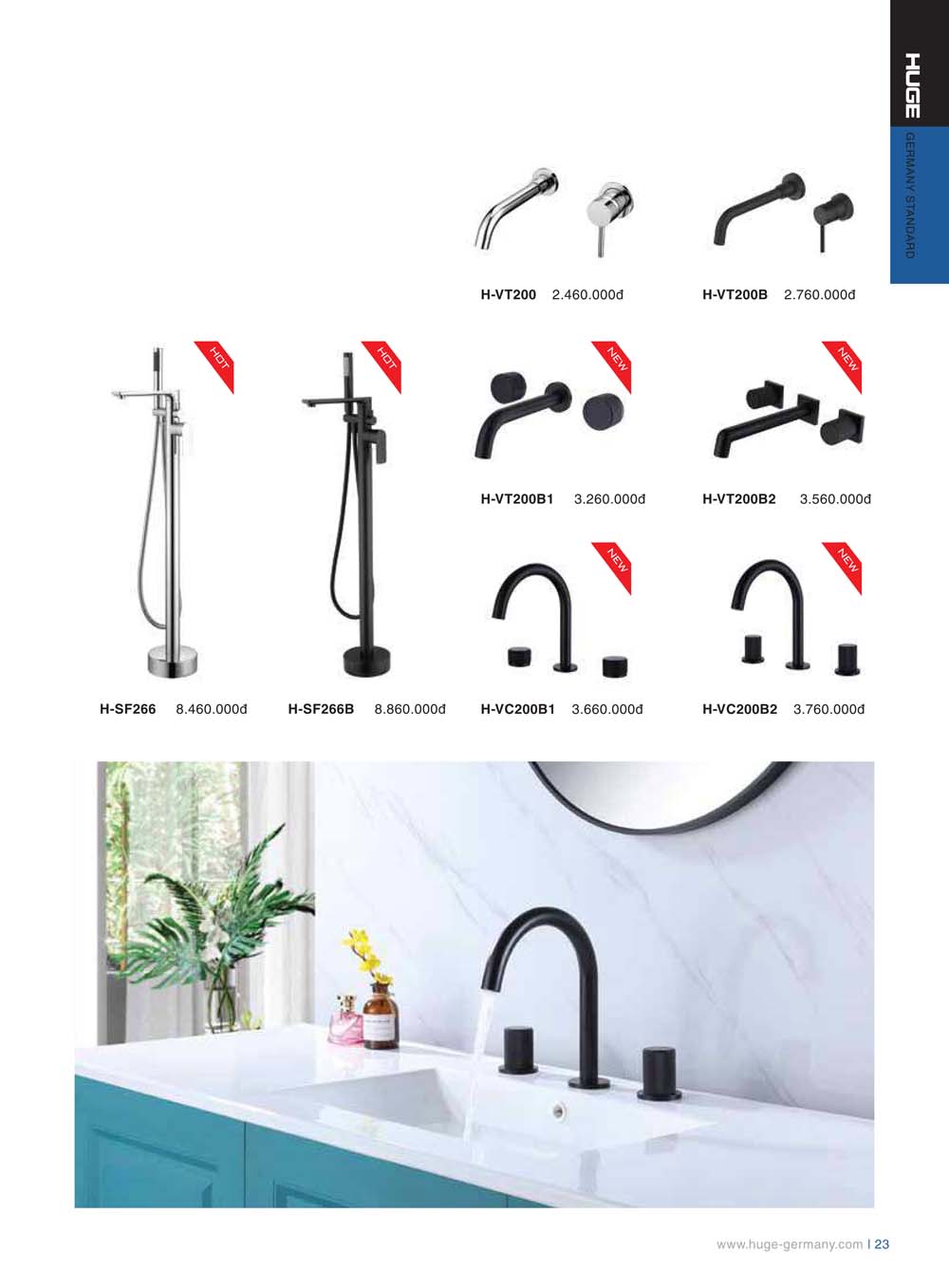 Catalogue HUGE 2023 Bang gia Thiet bi ve sinh nhap khau 23