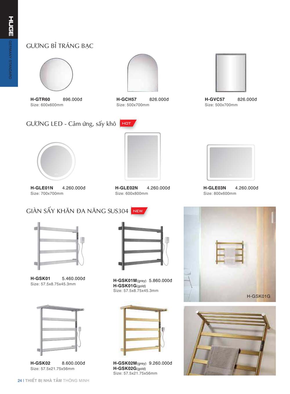 Catalogue HUGE 2023 Bang gia Thiet bi ve sinh nhap khau 24