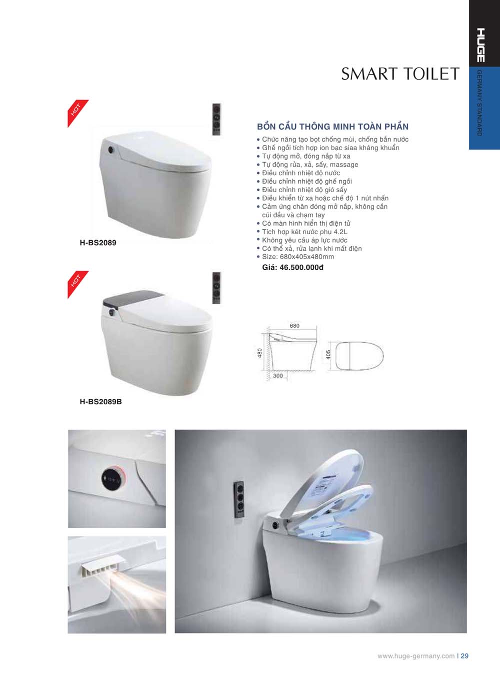 Catalogue HUGE 2023 Bang gia Thiet bi ve sinh nhap khau 29