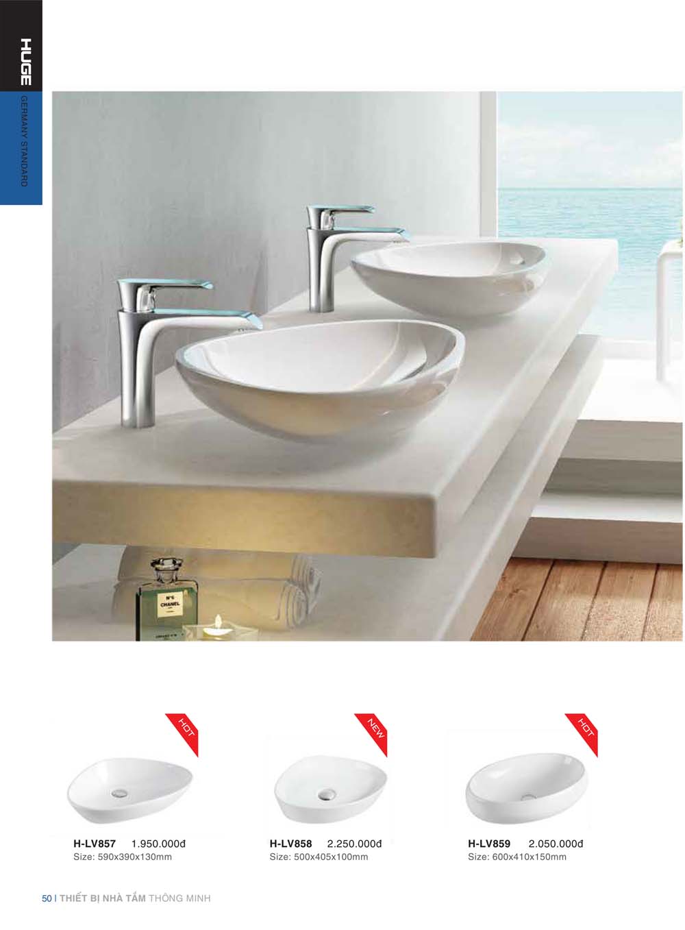 Catalogue HUGE 2023 Bang gia Thiet bi ve sinh nhap khau 50