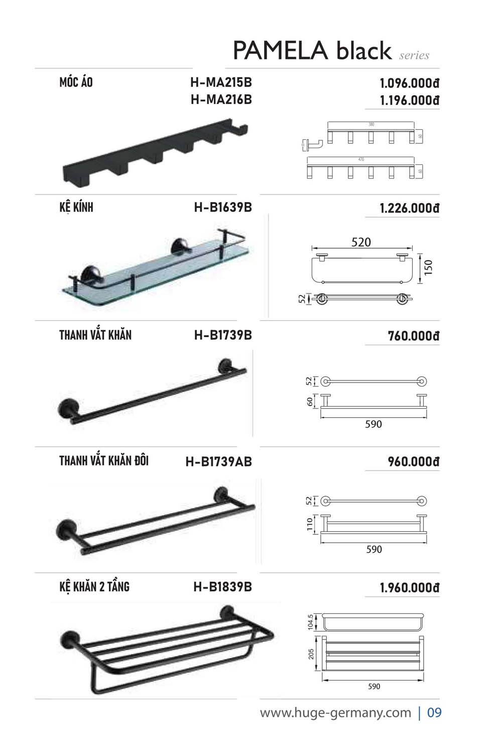 Catalogue HUGE 2023 Bang gia Thiet bi ve sinh nhap khau 67