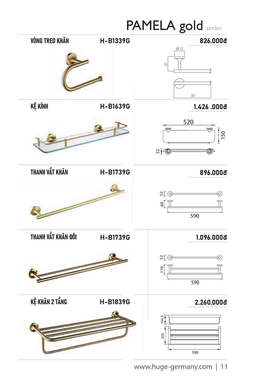 Catalogue HUGE 2023 Bang gia Thiet bi ve sinh nhap khau 70