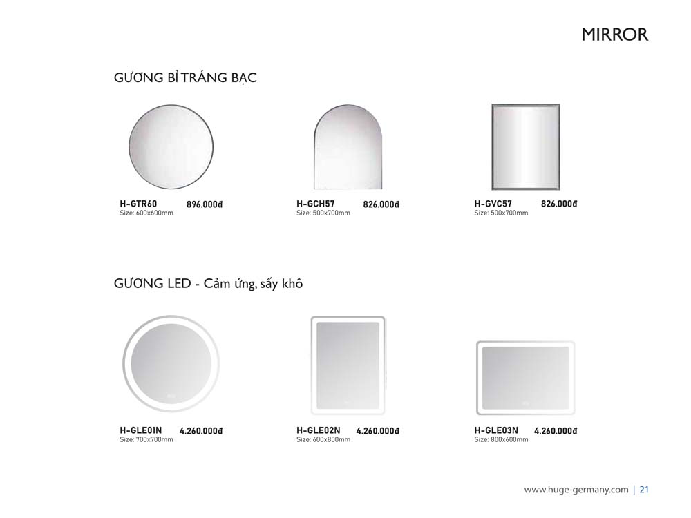 Catalogue HUGE 2023 Bang gia Thiet bi ve sinh nhap khau 86