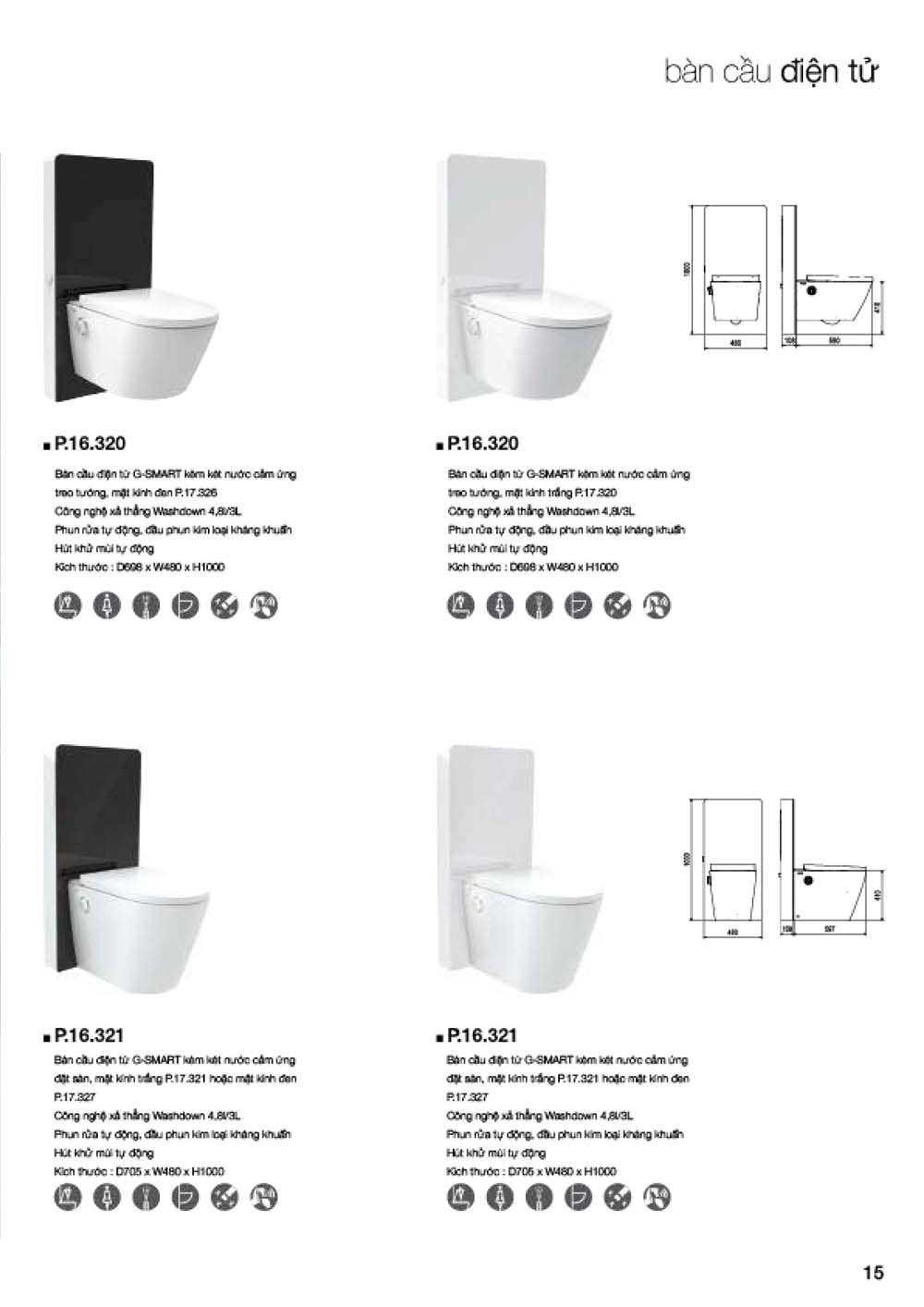 Catalogue PLATINUM 2024 Bang gia Thiet bi ve sinh nhap khau vuathietbi.com 17