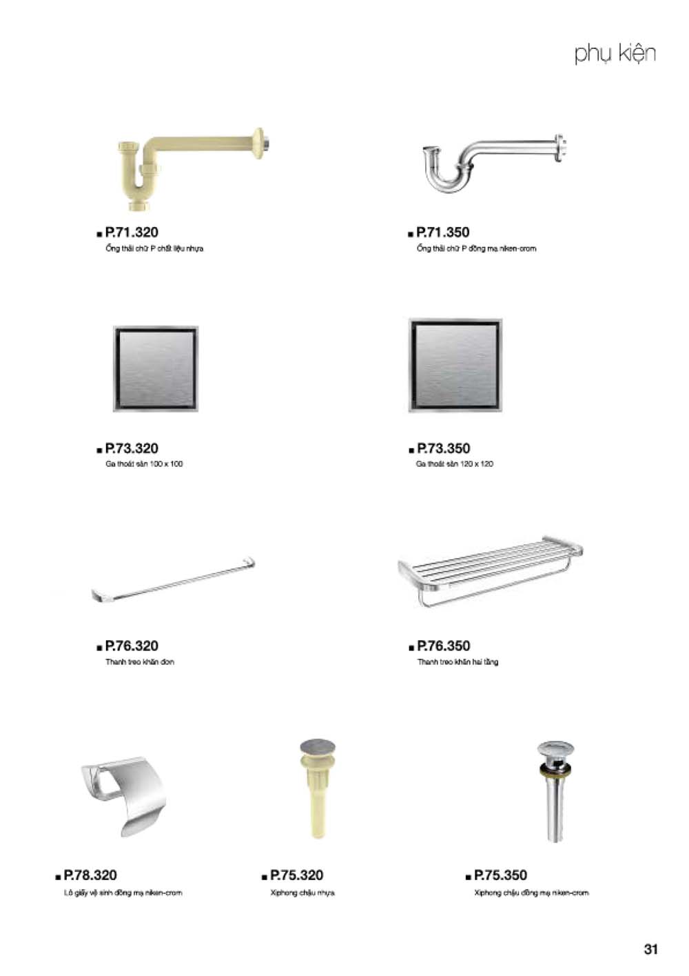 Catalogue PLATINUM 2024 Bang gia Thiet bi ve sinh nhap khau vuathietbi.com 33