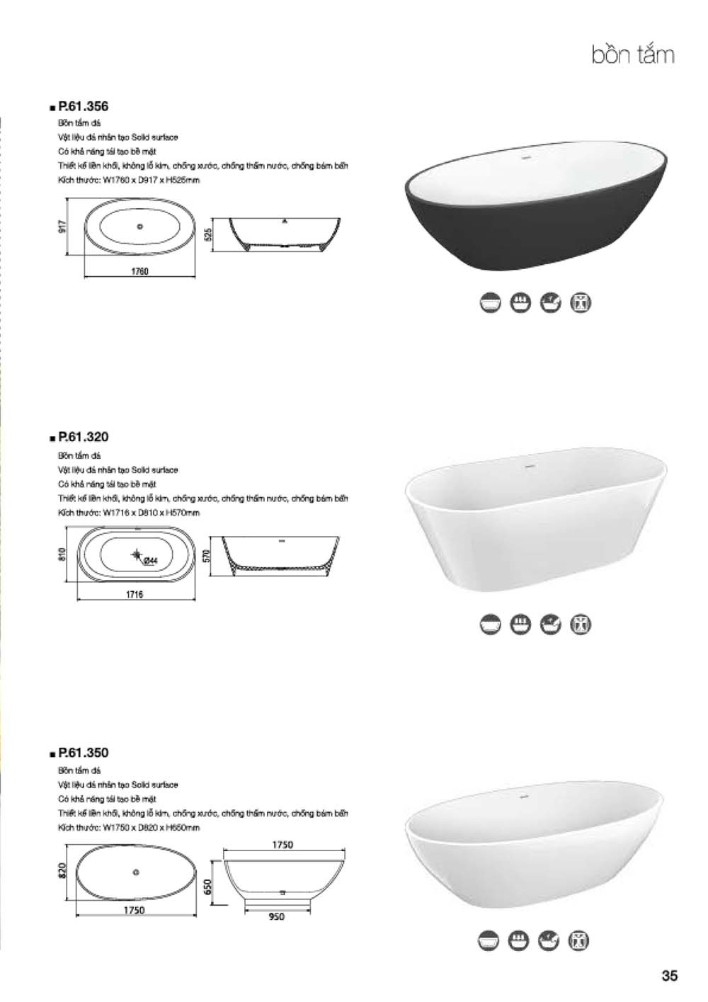 Catalogue PLATINUM 2024 Bang gia Thiet bi ve sinh nhap khau vuathietbi.com 37