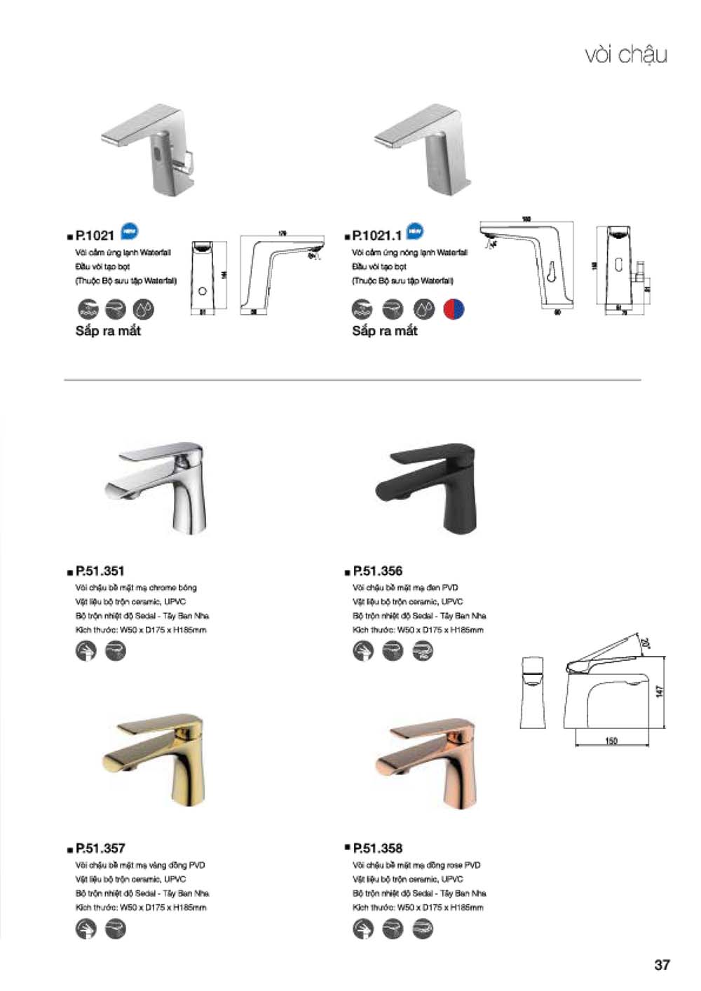 Catalogue PLATINUM 2024 Bang gia Thiet bi ve sinh nhap khau vuathietbi.com 39