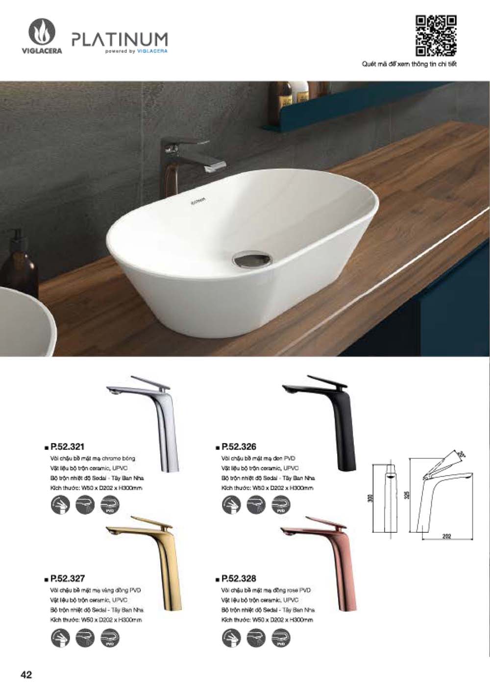 Catalogue PLATINUM 2024 Bang gia Thiet bi ve sinh nhap khau vuathietbi.com 44