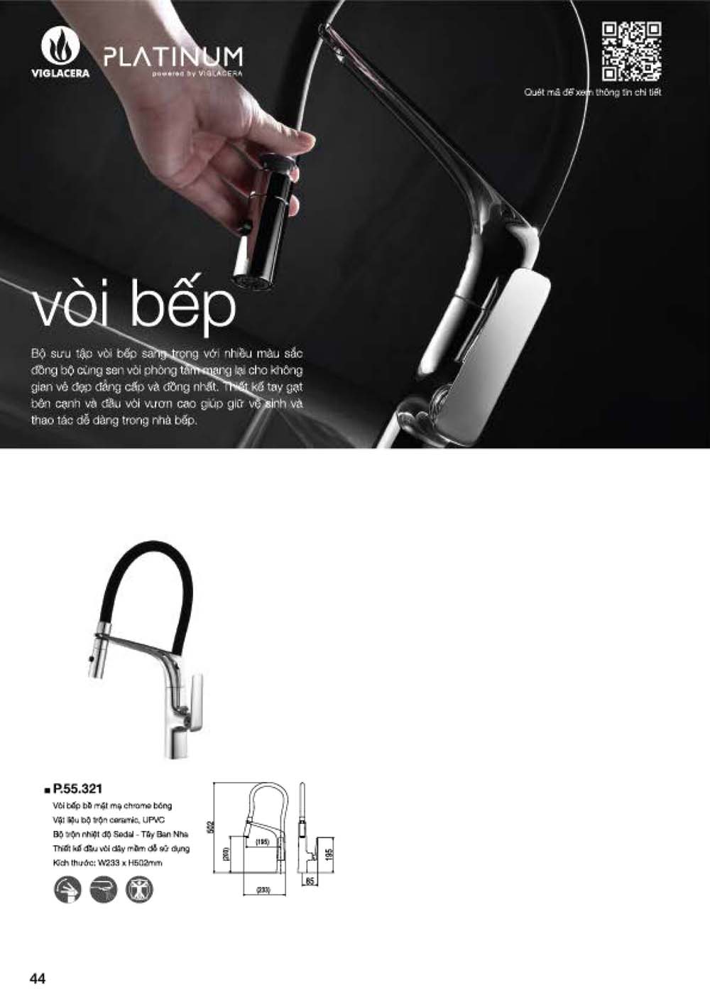 Catalogue PLATINUM 2024 Bang gia Thiet bi ve sinh nhap khau vuathietbi.com 46