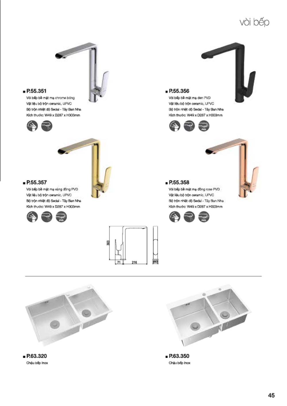 Catalogue PLATINUM 2024 Bang gia Thiet bi ve sinh nhap khau vuathietbi.com 47