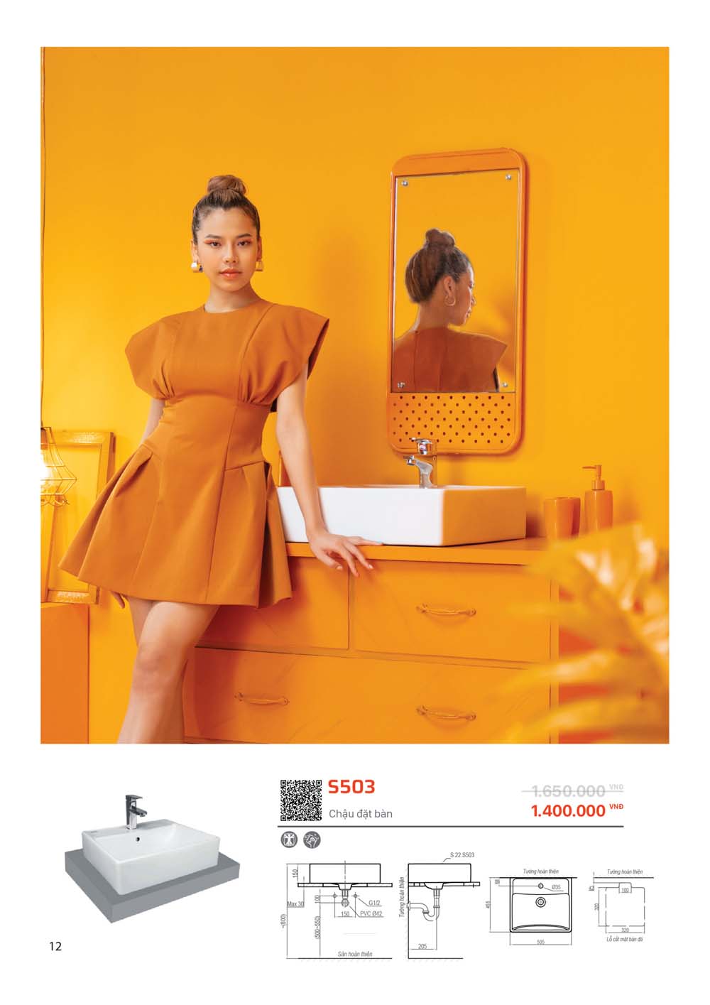 Catalogue SANFI 2024 Bang gia Thiet bi ve sinh nhap khau vuathietbi.com 12