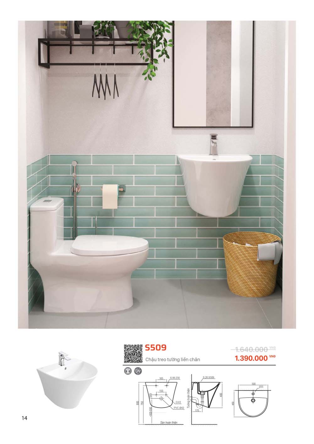 Catalogue SANFI 2024 Bang gia Thiet bi ve sinh nhap khau vuathietbi.com 14