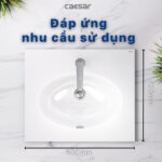 Chậu lavabo dương vành CAESAR L5022 - Ảnh 5