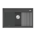 Chậu rửa bát đá KONOX TERRA 790S Black 1 hố