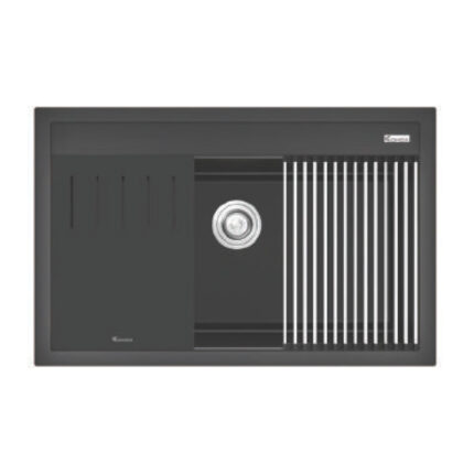 Chậu rửa bát đá KONOX TERRA 790S Black 1 hố