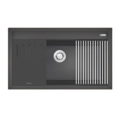 Chậu rửa bát đá KONOX TERRA 860S Black 1 hố