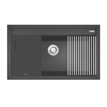 Chậu rửa bát đá KONOX TERRA 860S Black 1 hố