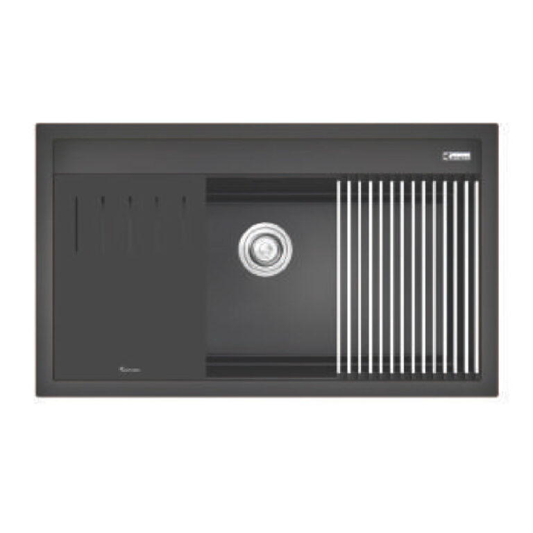 Chậu rửa bát đá KONOX TERRA 860S Black 1 hố