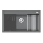 Chậu rửa bát đá KONOX TERRA 860S Grey 1 hố