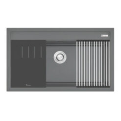Chậu rửa bát đá KONOX TERRA 860S Grey 1 hố
