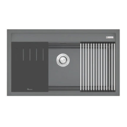 Chậu rửa bát đá KONOX TERRA 860S Grey 1 hố