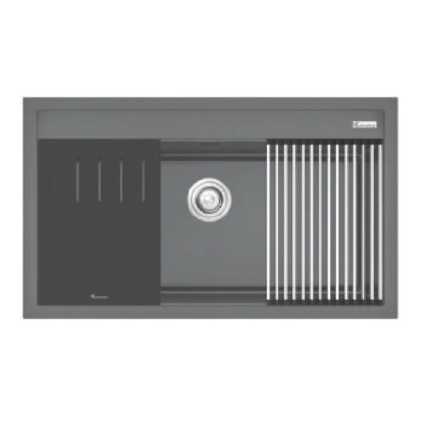Chậu rửa bát đá KONOX TERRA 860S Grey 1 hố