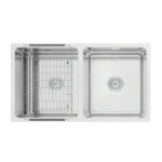 Chậu rửa bát inox KONOX KN8246DU DEKOR âm bàn 2 hố