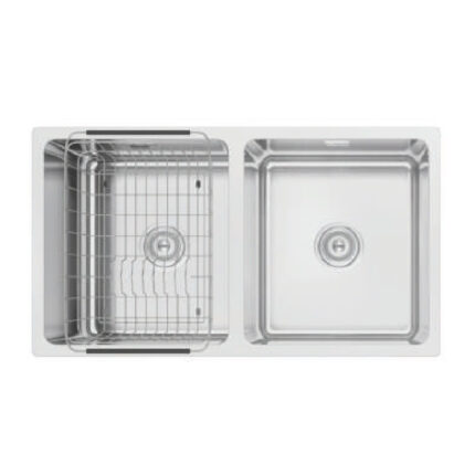 Chậu rửa bát inox KONOX KN8246DU DEKOR âm bàn 2 hố