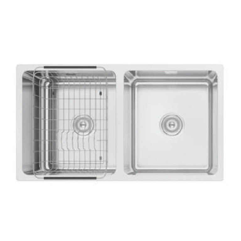 Chậu rửa bát inox KONOX KN8246DU DEKOR âm bàn 2 hố