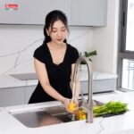 Chậu rửa bát inox KONOX KN8347SU DEKOR âm bàn 1 hố - Ảnh 11