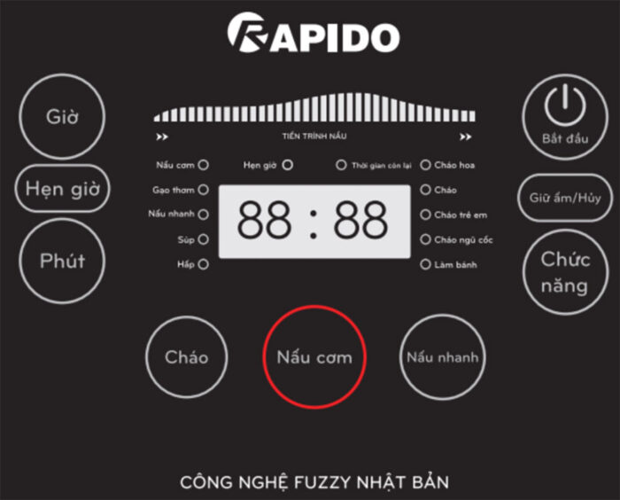 Nồi cơm điện Rapido RC-1.8D - Ảnh 4