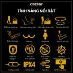 Bồn cầu thông minh CAESAR CA1389H nắp rửa điện tử - Ảnh 11
