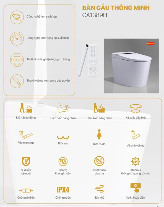 Tính-năng-Bồn-cầu-thông-minh-CAESAR-CA1389H-nắp-rửa-điện-tử