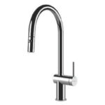 Vòi rửa bát KONOX RESTA CHROME nóng lạnh rút dây