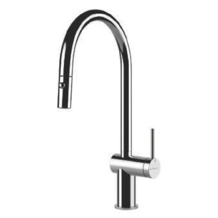 Vòi rửa bát KONOX RESTA CHROME nóng lạnh rút dây