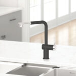 Vòi rửa bát KONOX STELLA Black nóng lạnh rút dây (2)