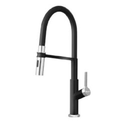 Vòi rửa bát KONOX TEMA Black nóng lạnh cổ mềm