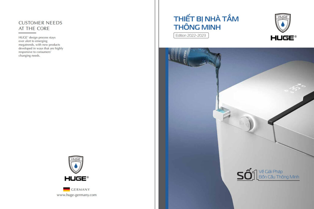 ảnh bìa Catalogue HUGE 2023 - Bảng giá Thiết bị vệ sinh nhập khẩu