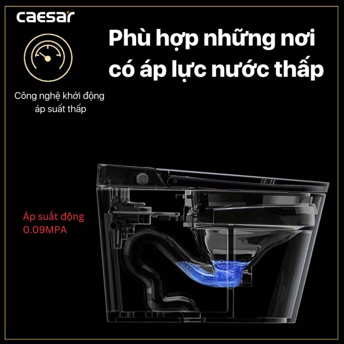 Bồn cầu thông minh CAESAR CA1389H nắp rửa điện tử - Ảnh 26