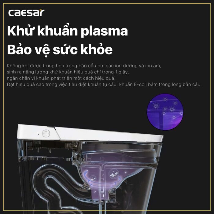 Bồn cầu thông minh CAESAR CA1389H nắp rửa điện tử - Ảnh 22