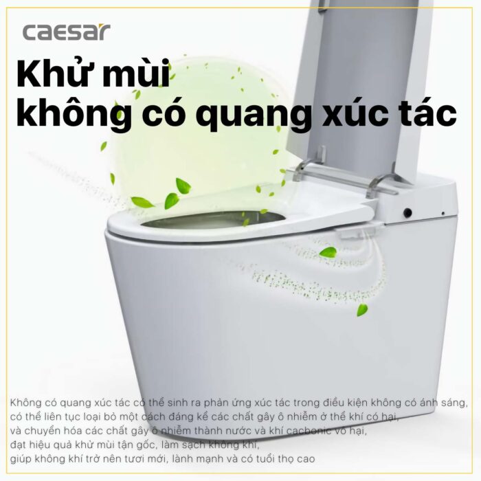 Bồn cầu thông minh CAESAR CA1389H nắp rửa điện tử - Ảnh 21