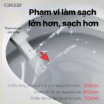 Bồn cầu thông minh CAESAR CA1389H nắp rửa điện tử - Ảnh 8