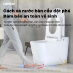 Bồn cầu thông minh CAESAR CA1389H nắp rửa điện tử - Ảnh 7